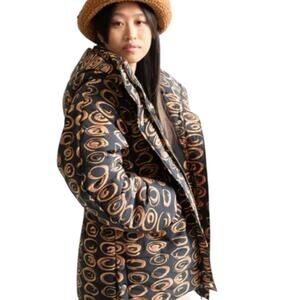 Free People Puffer Coat‎ Hooded Size S/M Find Me Now Nova